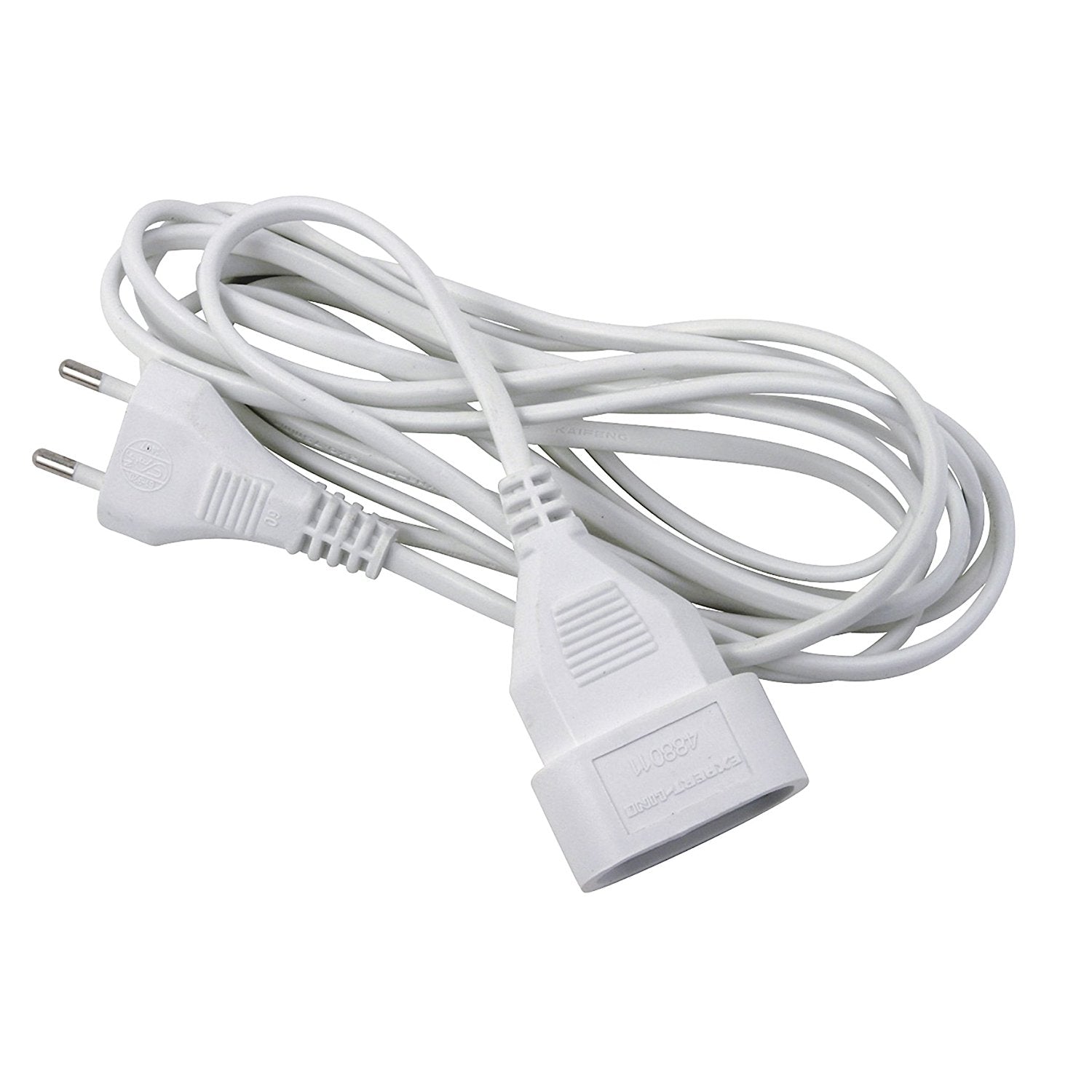 Prolongateur rallonge electrique 10m blanc 488051 cordon secteur 6a 2 x 0.75 ECLATS DESTOCKAGE