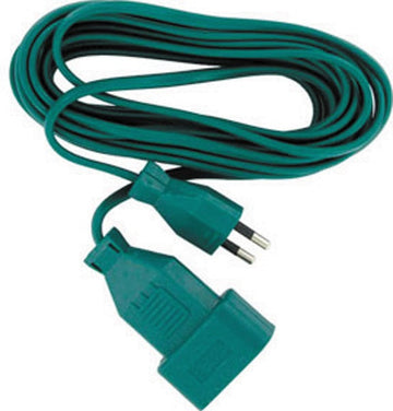 Prolongateur rallonge electrique verte 5m en 2x0.75mm² 6a el35171 ECLATS DESTOCKAGE