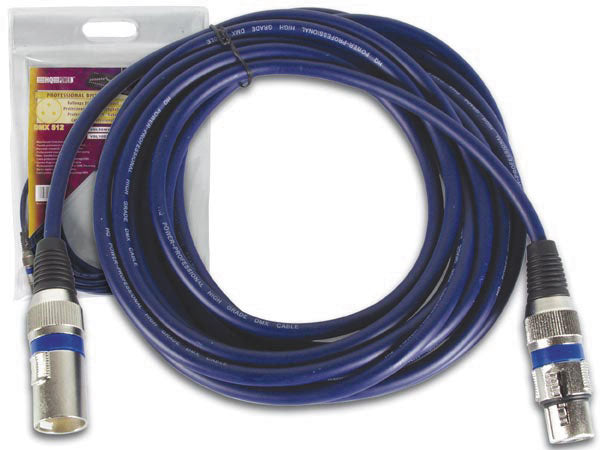 Rallonge dmx professionnelle 2,5m xlr mâle 3p vers xlr femelle 3p pac102 vdl2dmx ECLATS DESTOCKAGE