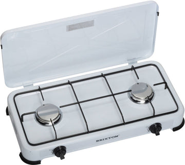 Rechaud gaz butane ou propane 2 feux brûleurs rtris ko 6382 pour camping cuisine extérieure ECLATS DESTOCKAGE