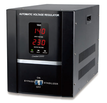 Regulateur secteur 5kw well Servo Moteur 5000va 3000w stabilisateur tension AVR-SRV-CONSTANT5000-WL ECLATS DESTOCKAGE