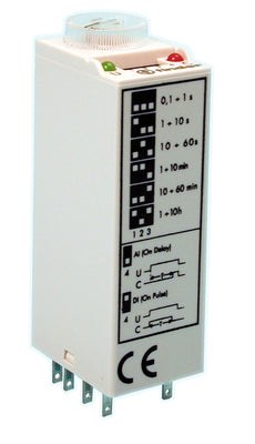 Relais 12v 10a temporisé 10 sec 20 sec 1 min 3 min 10min 1h 2 10a/250v no/nf en travail ou en repos ECLATS DESTOCKAGE