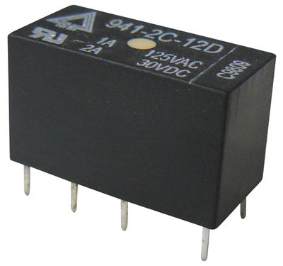 Relais 12v miniature electrique 2 contacts no nf 1a 2a 3a 12vcc 941 2c 12v dc nf 2no ECLATS DESTOCKAGE