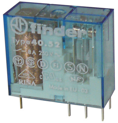 Relais electrique finder 40.52 12v 8a cc 250v 12vdc rlf4052-9012 40.52.9.012 5mm ECLATS DESTOCKAGE