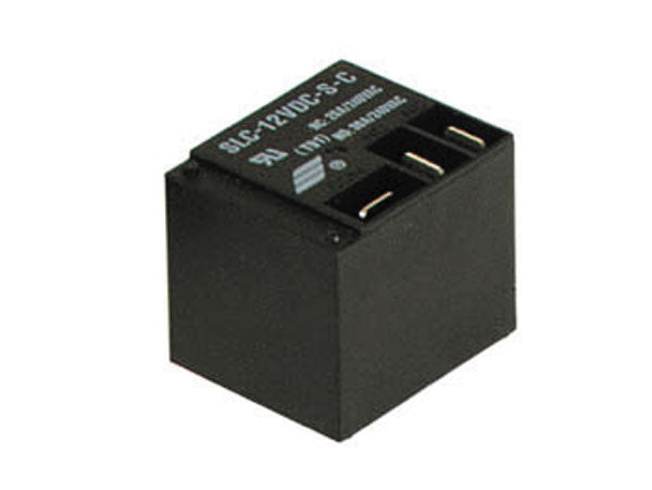 Relais noir automobile 12v 960pcb 12vdc montage sur ci 1rt 30a/12v sortie sur cosses faston 6.3 - ECLATS DESTOCKAGE