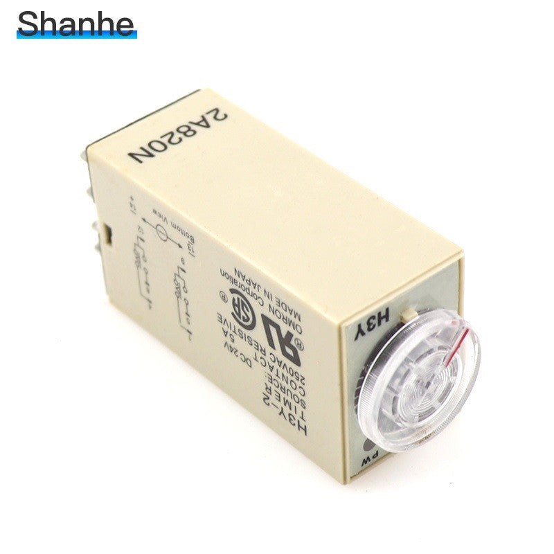 Relais omron 24v 5a h3y-2 ac dc temporisé 1 sec à 30 sec 230v timer minuteur 2 no/nf travail repos ECLATS DESTOCKAGE