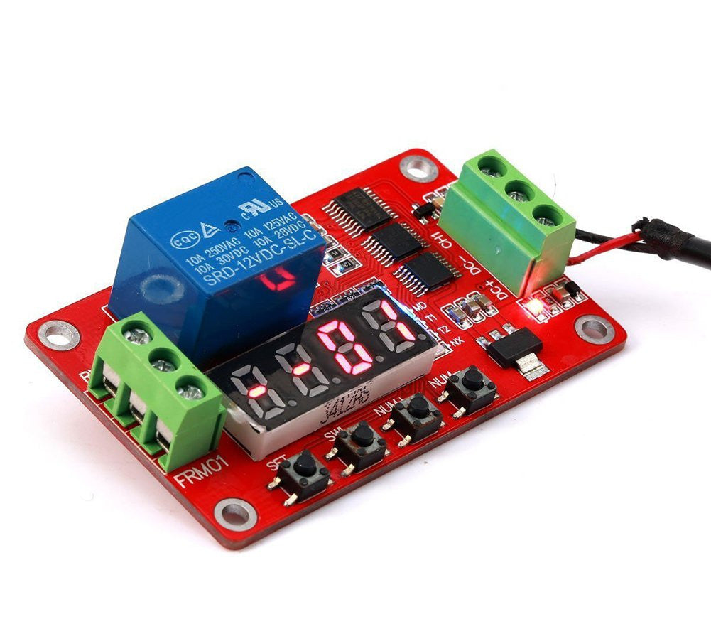 Relais temporisé retardateur 5v frm01 programmable 1 seconde a 270 h 26374 timer commande positive ECLATS DESTOCKAGE
