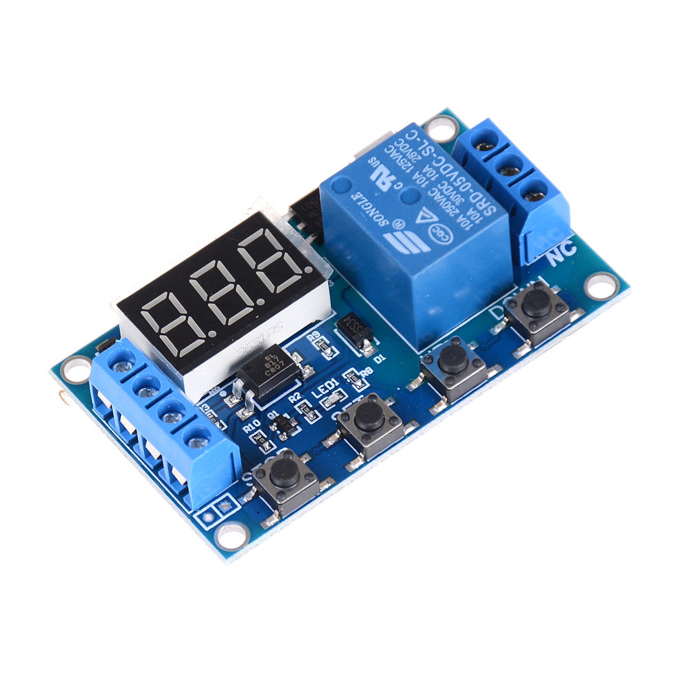 Relais temporisé retardateur 6v 12v 24v 30v frm01 JZ-801 programmable universel 1 seconde a 270 h 26374 timer commande positive ECLATS DESTOCKAGE