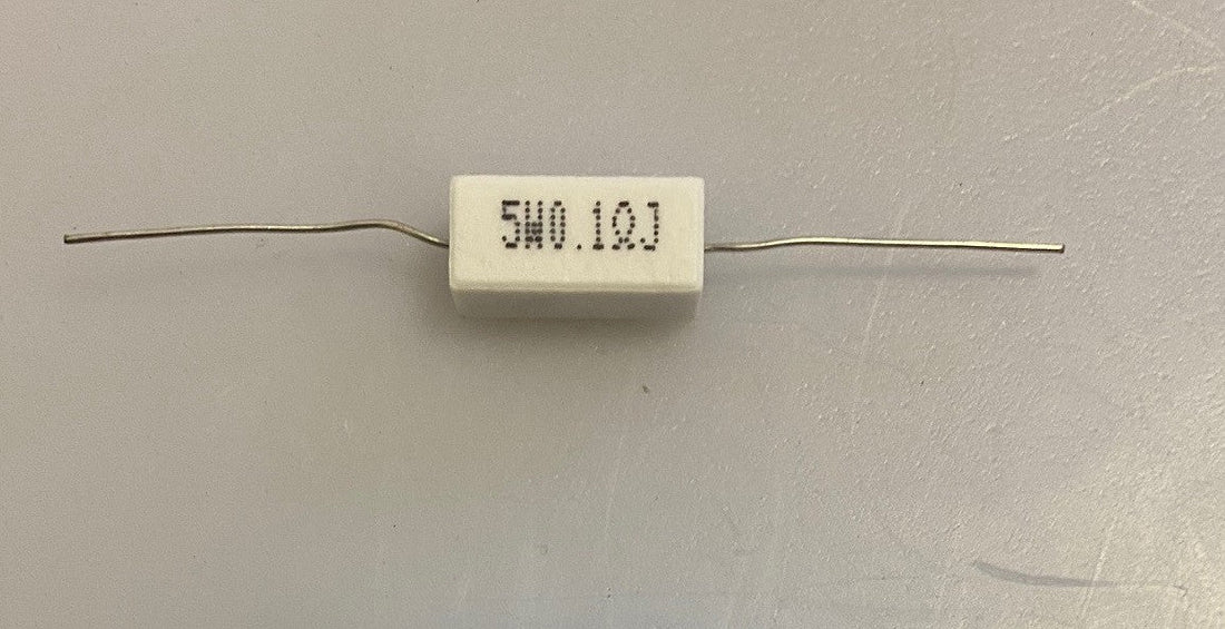 Resistance bobinée cémentée 5w 0.1 ohms rebc5wor1 ECLATS DESTOCKAGE