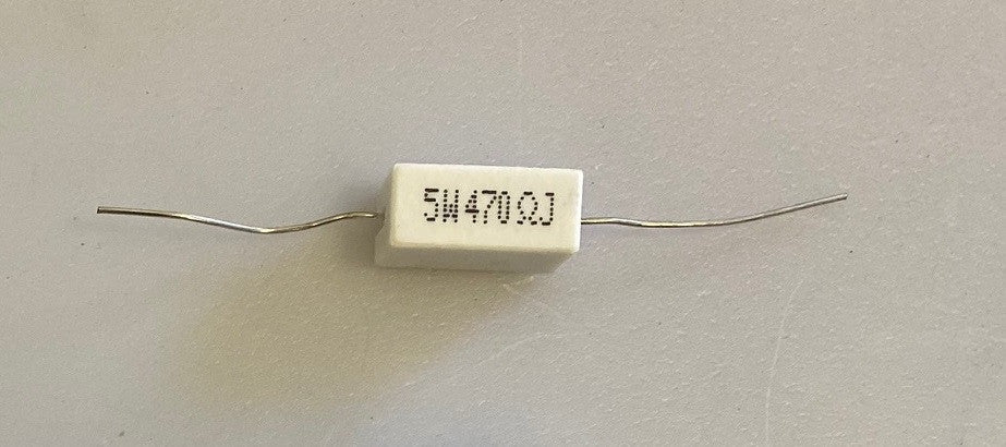 Resistance bobinée cémentée 5w 470 ohms rebc5w470r ECLATS DESTOCKAGE