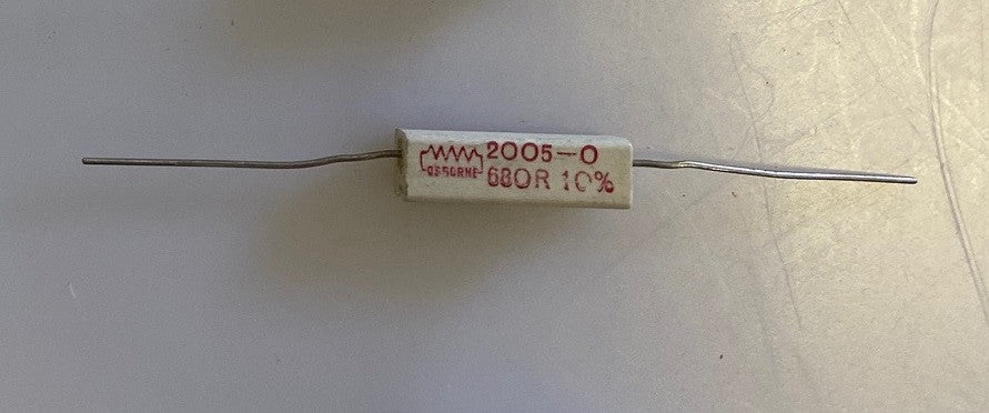 Resistance bobinée cémentée 5w 680 ohms rebc5w680r ECLATS DESTOCKAGE