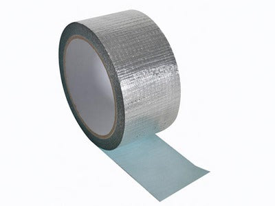 Ruban adhesif aluminium renforce 50mm x 10m toile américaine grise cable chauffant anti gel ECLATS DESTOCKAGE