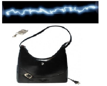 Sac feminin electrifie transport de fonds 80 000v telecommande alarme sirene 105db ECLATS DESTOCKAGE