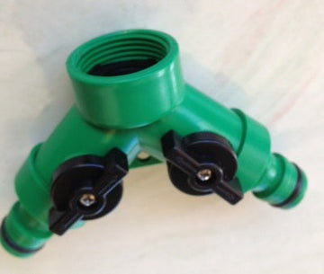 Sélecteur 2 circuits type gardena connecteur double tuyau extensible hose8fr hose15fr hose23fr ECLATS DESTOCKAGE
