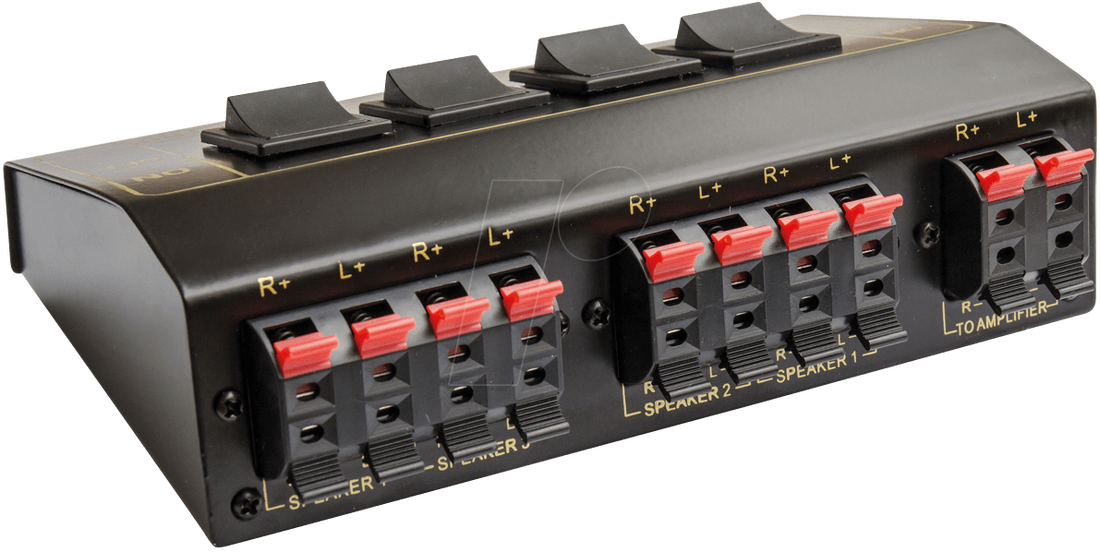 Selecteur commutateur enceintes 4 canaux audio 4 paires ECLATS DESTOCKAGE