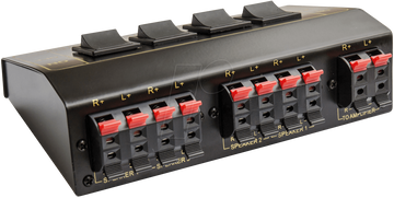 Selecteur commutateur enceintes 4 canaux audio 4 paires ECLATS DESTOCKAGE