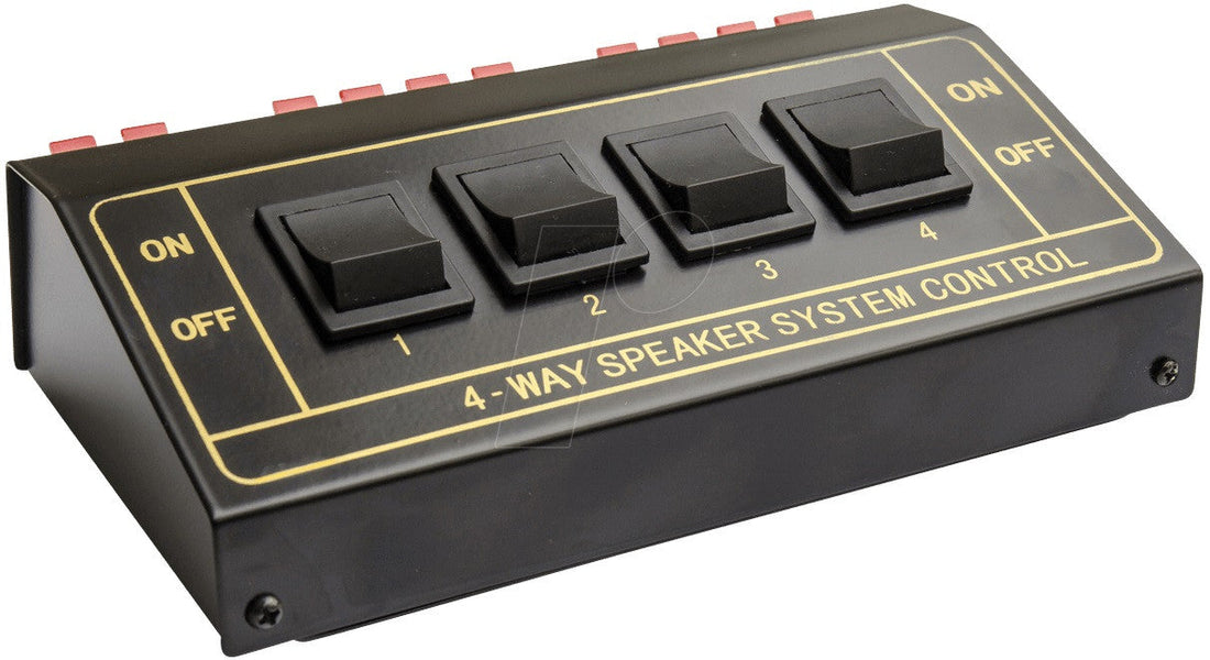 Selecteur enceintes commutateur 4 canaux audio 4 paires ECLATS DESTOCKAGE