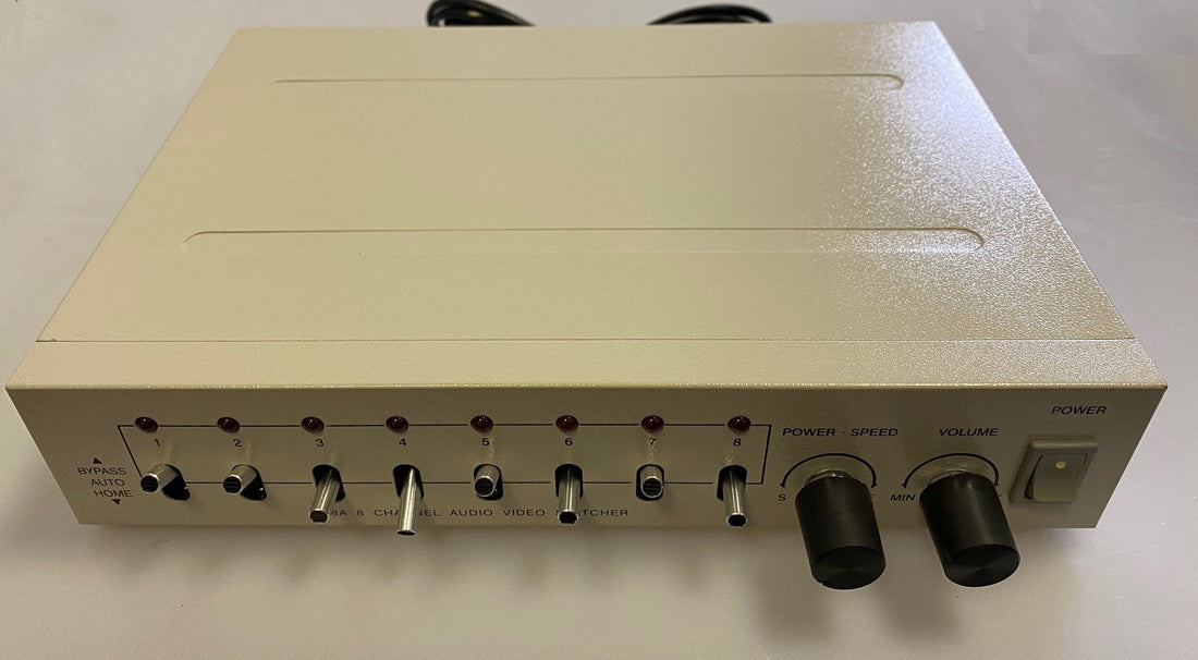 Selecteur video audio 8 canaux surveillance selection 8 caméras fiche bnc ECLATS DESTOCKAGE