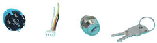 Serrure avec commutateur pour centrale incendie aef1 aef3 aef5 aef8 aef16 aef24