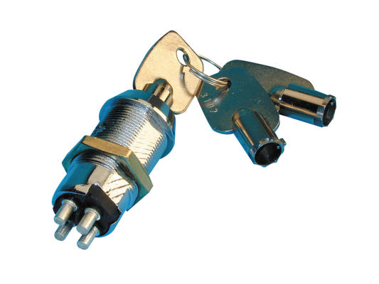 Serrure clé electrique a pompe commutateur momentane impulsions 4pl 3 clefs rondes ouverture portes ECLATS DESTOCKAGE