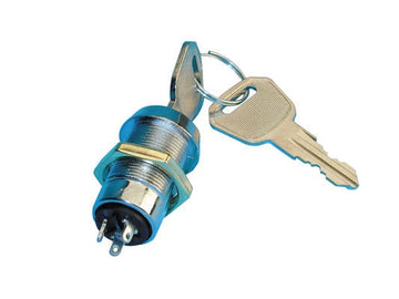 Serrure electrique 3 plots interrupteur unipolaire commutateur inverseur clef marche arret ECLATS DESTOCKAGE