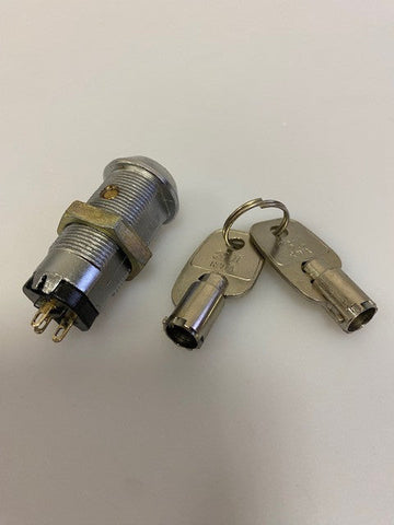 Serrure electrique interrupteur marche arret commutateur 3 plot 2 clef ronde verrouillage electrique ECLATS DESTOCKAGE