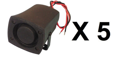 5 Sirènes 105db 6v 7v 8v 9v 10v 11v 12v 13v 14v 15v 16v 17v 18v 19v 20v 21v 22v 23v 24v etanche sonore ECLATS DESTOCKAGE