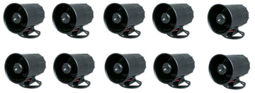 10 Sirènes alarme 6 sons 117db 6v 7v 8v 9v 10v 11v 12v 15v 20w etanche es-86t sr 330a sv/ps5 ECLATS DESTOCKAGE