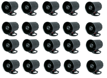 20 Sirènes alarme 6 sons 117db 6v 7v 8v 9v 10v 11v 12v 15v 20w etanche es-86t sr 330a sv/ps5 ECLATS DESTOCKAGE