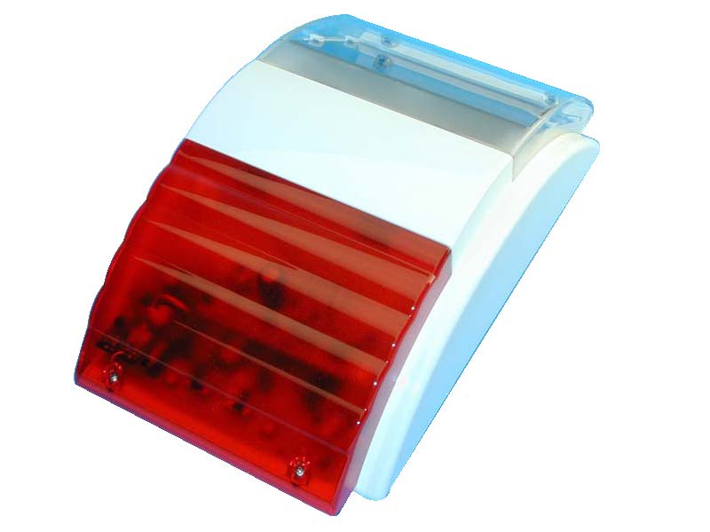 Sirene alarme electronique sans fil exterieure solaire 30/80m 433mhz 115db sirenes anti sabotage ECLATS DESTOCKAGE