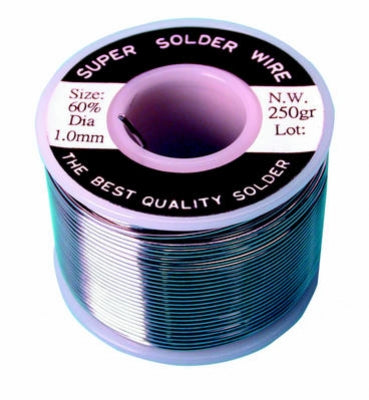 Soudure etain rouleau 60/40 1mm 250gr sold250g noyau en resine plomb pour fer poste a souder ECLATS DESTOCKAGE