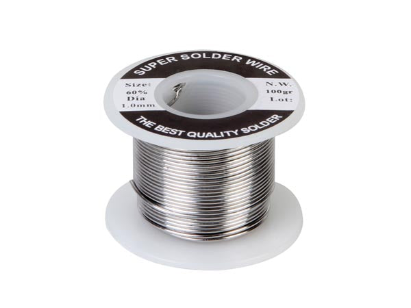 Soudure rouleau 100gr Sn 60% Pb 40% 1 mm 100 g noyau tin resine fer poste a souder ECLATS DESTOCKAGE