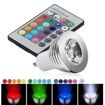 Spot lampe a led rvb 5w 12v mr16 gu5.3 eclairage ampoule lampl5rgb/mr16 lumiere basse consomation ECLATS DESTOCKAGE