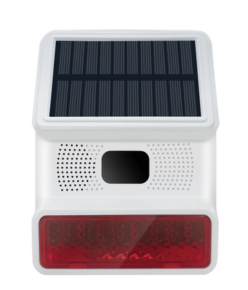 SIrene solaire alarme anti-cambriolage WiFi 433MHz sans fil extérieur stroboscope solaire Flash lumineux ECLATS DESTOCKAGE