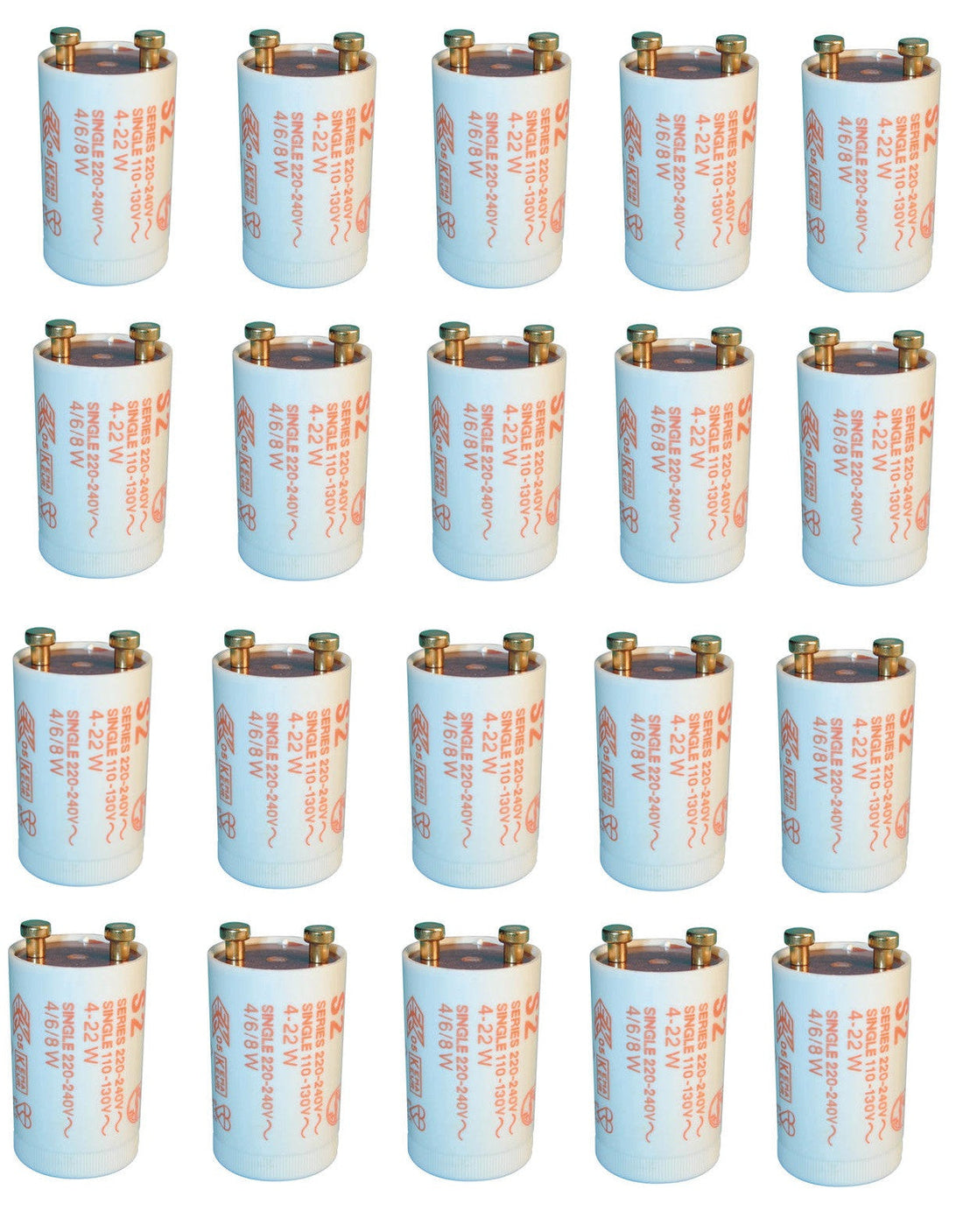 20 Starter 4 à 22w 110v 220v 230v 240v 4w 6w 8w 18w 20w detecteur faux billet lampe fluo ECLATS DESTOCKAGE