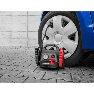 Station de démarrage + compresseur à air 12V Capacité: 10Ah - Aide au démarrage: 400 Amp ECLATS DESTOCKAGE