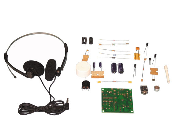 Stethoscope casque d ecoute 9v b069 kit electronique non monte pour écoute mur porte etc, ECLATS DESTOCKAGE