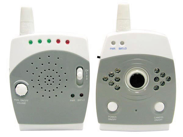 Surveillance ecoute bebe son camsetw4 camera video radio babyphone interphone sans fil ECLATS DESTOCKAGE
