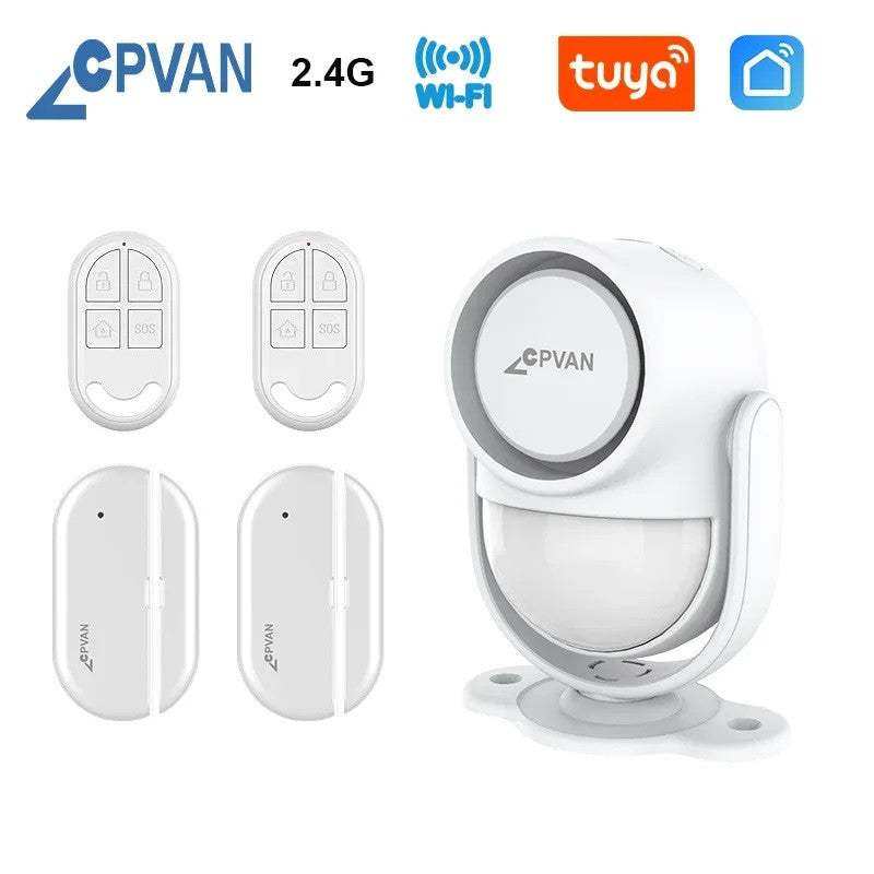 Système alarme Wifi sirene sans fil 125db protection contre le cambriolage contrôle Tuya Smart Life ECLATS DESTOCKAGE
