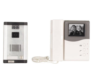 Systeme interphone video n/b a encastrer 2 fils portier villa maison camset15 securite surveillance ECLATS DESTOCKAGE