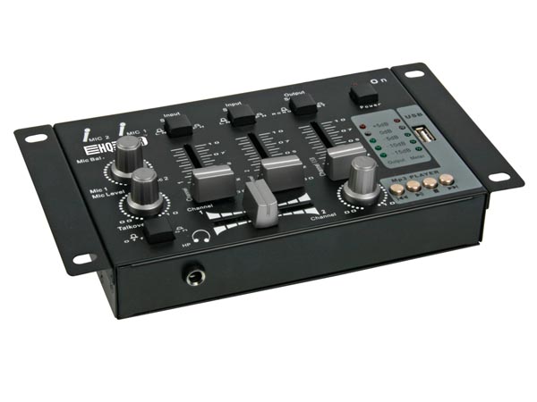Table de mixage 2 canaux 2 entrees micro 1 entrée usb decodeur mp3 promix50u ECLATS DESTOCKAGE