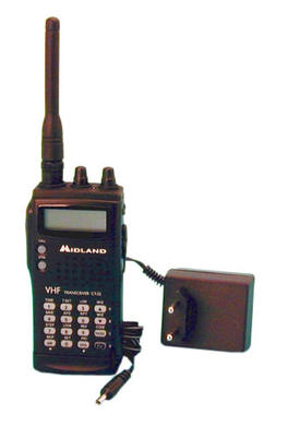 Talkie walkie rechargeable emetteur recepteur ct22 agree ce vhf 136mhz à 174mhz 5w midland ECLATS DESTOCKAGE