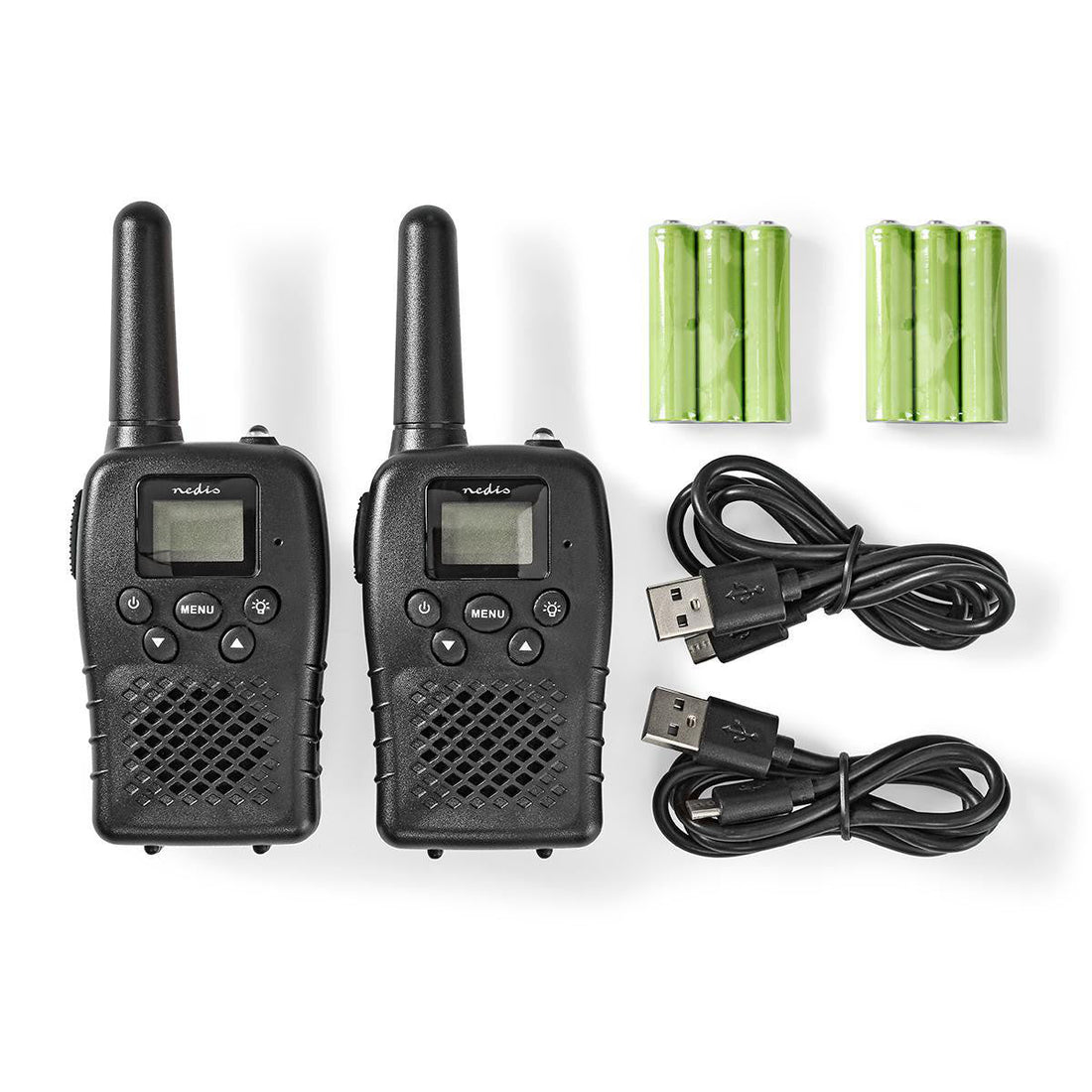 Talkie walkie pmr 446mhz 10 km range 8 channel noir PTT VOX batteries rechargeable 3h Micro USB ECLATS DESTOCKAGE