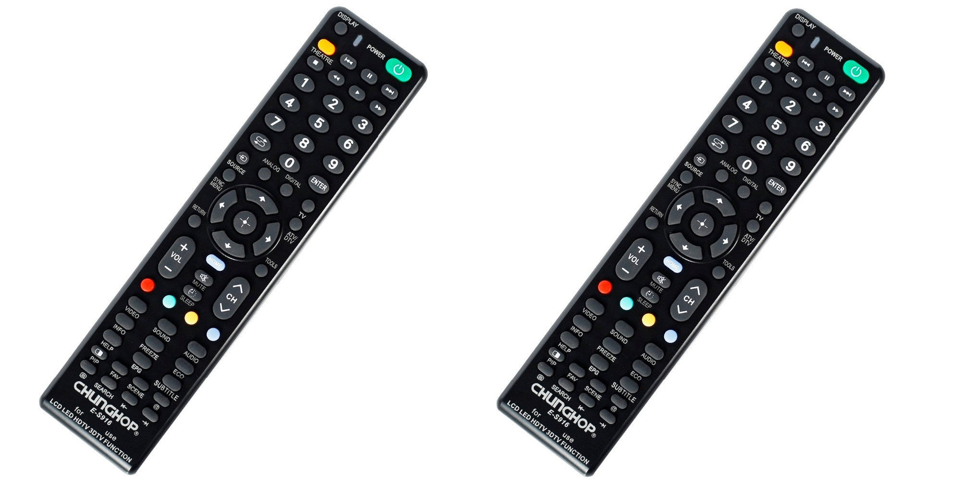 2 Telecommande universelle e-s916 pour television sony lcd led hdtv ECLATS DESTOCKAGE