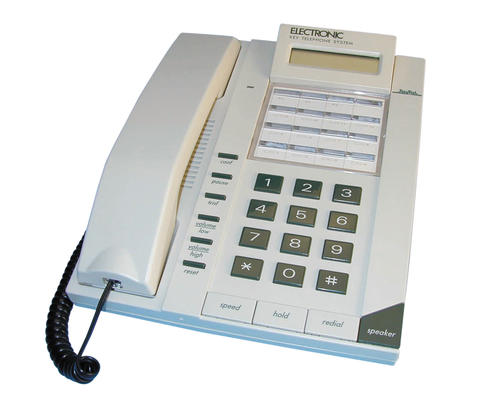 Telephone main libre filaire 2 voies lcd pour pabx 12l48p gt kt3000sp telephonie autocom - ECLATS DESTOCKAGE
