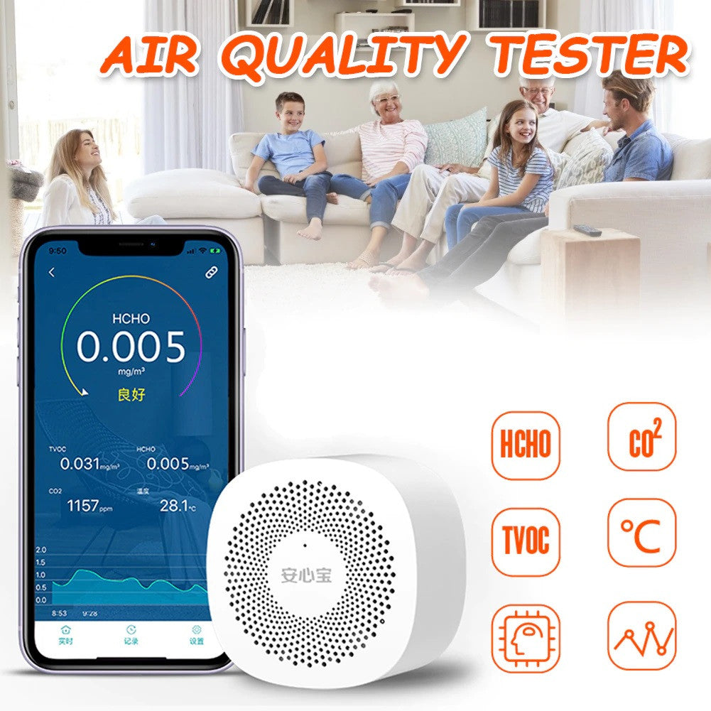 Testeur de qualité de l'air détecteur de CO2 numérique téléphone APP analyseur dioxyde de carbone ECLATS DESTOCKAGE