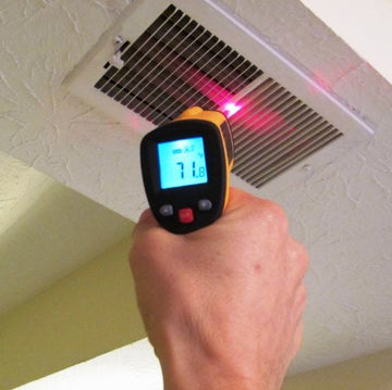 Thermometre infrarouge laser -50°c 380°c lcd ir temperature deperdition ECLATS DESTOCKAGE