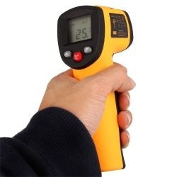 Thermometre infrarouge numerique pointeur laser -50°c 380°c afficheur lcd sonde de temperature ECLATS DESTOCKAGE