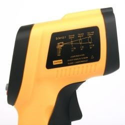 Thermometre infrarouge pointeur laser numerique  -50°c 380°c afficheur lcd sonde de temperature ECLATS DESTOCKAGE