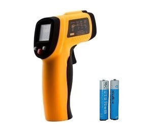 Thermometre laser temperature infrarouge + pile 9v - visee 380°c -50°c afficheur deperdition lcd ECLATS DESTOCKAGE